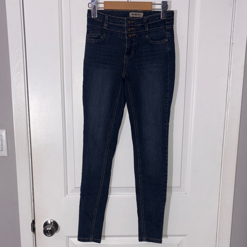 Blue Spice High Rise Dark Denim Jeans